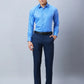 Raymond Men Petrol Structure Slim Fit Cotton Shirts