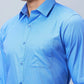 Raymond Men Petrol Structure Slim Fit Cotton Shirts