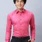Raymond Men Violet Structure Slim Fit Cotton Shirt