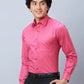 Raymond Men Violet Structure Slim Fit Cotton Shirt