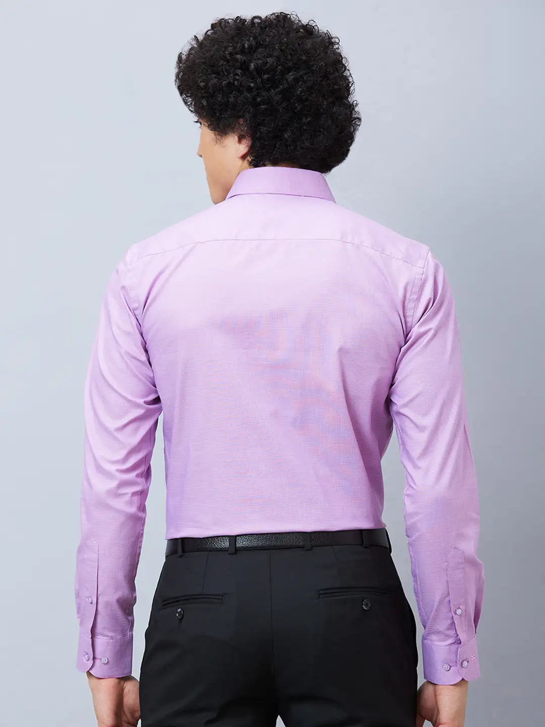 Raymond Men Blue Structure Slim Fit Cotton Shirt