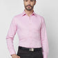 Raymond Men Violet Structure Slim Fit Cotton Shirt