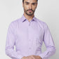 Raymond Men Blue Structure Slim Fit Cotton Shirt