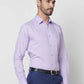 Raymond Men Blue Structure Slim Fit Cotton Shirt