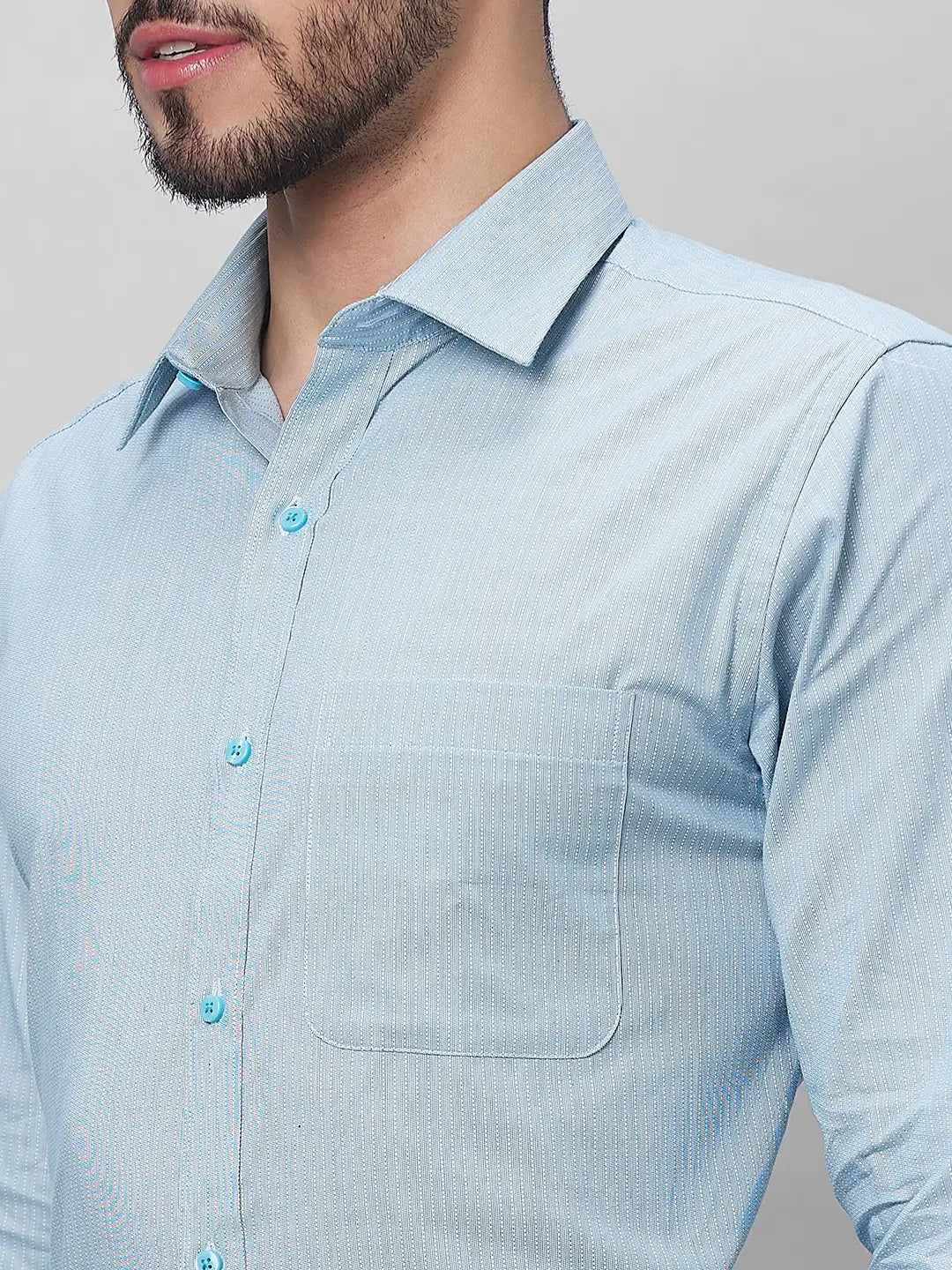 Raymond Men Red Structure Slim Fit Cotton Shirts