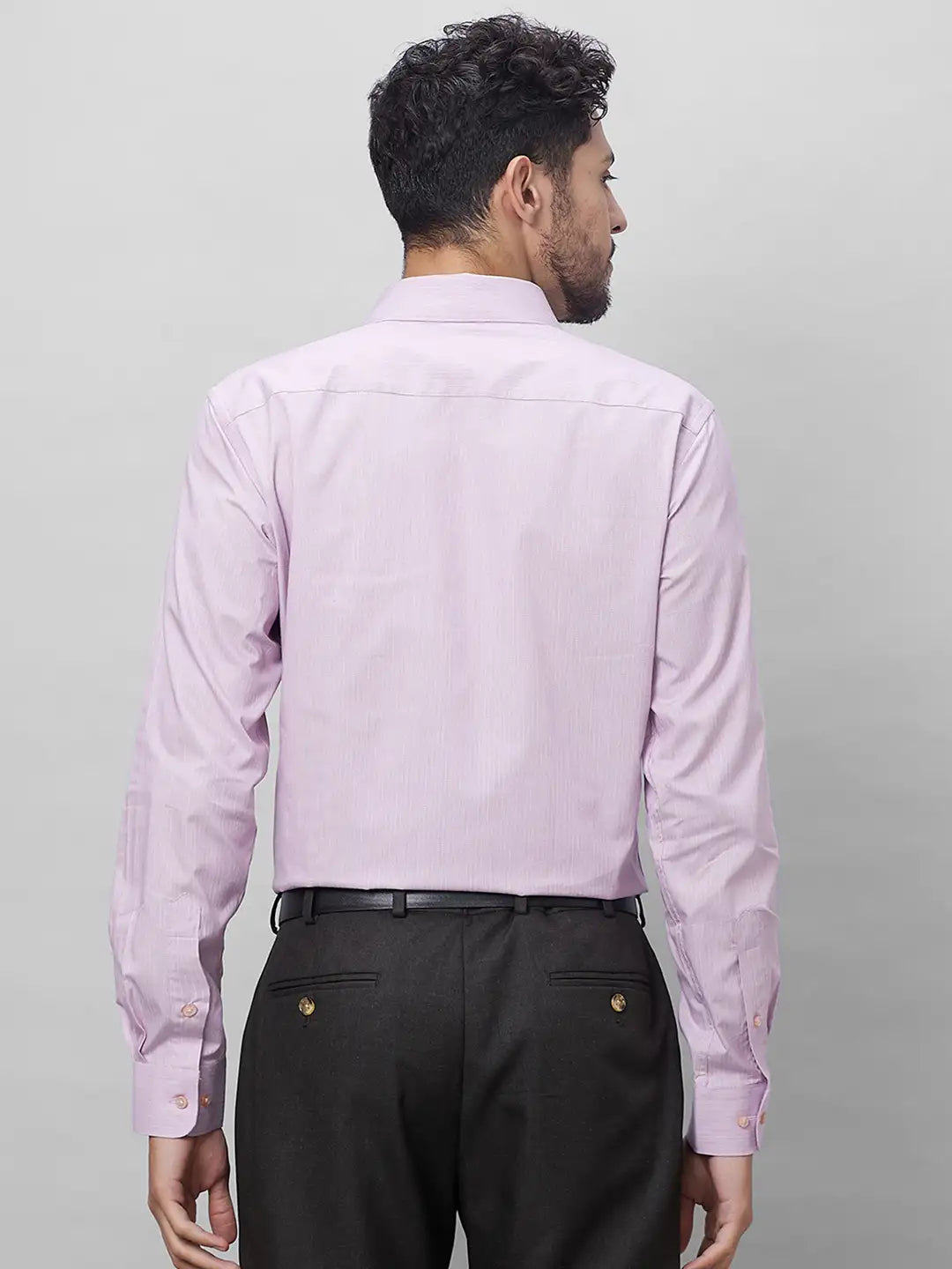 Raymond Men Blue Structure Slim Fit Cotton Shirts
