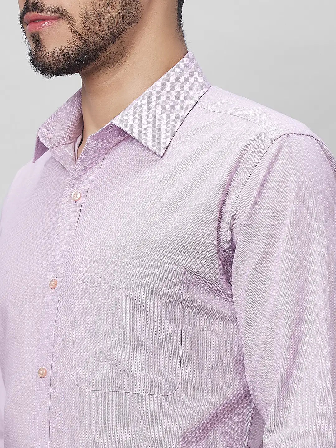 Raymond Men Blue Structure Slim Fit Cotton Shirts
