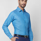 Raymond Men Orange Structure Slim Fit Cotton Shirt