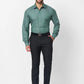 Raymond Men Violet Structure Slim Fit Cotton Shirt
