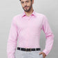 Raymond Men Violet Structure Slim Fit Cotton Shirts