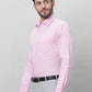 Raymond Men Violet Structure Slim Fit Cotton Shirts