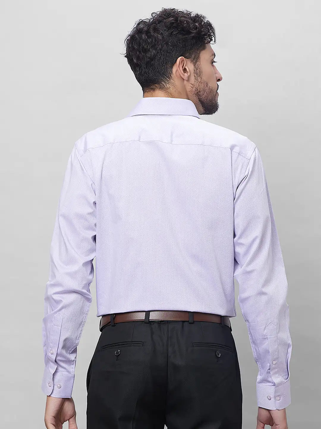 Raymond Men Petrol Contemporary Fit Cotton Shirts