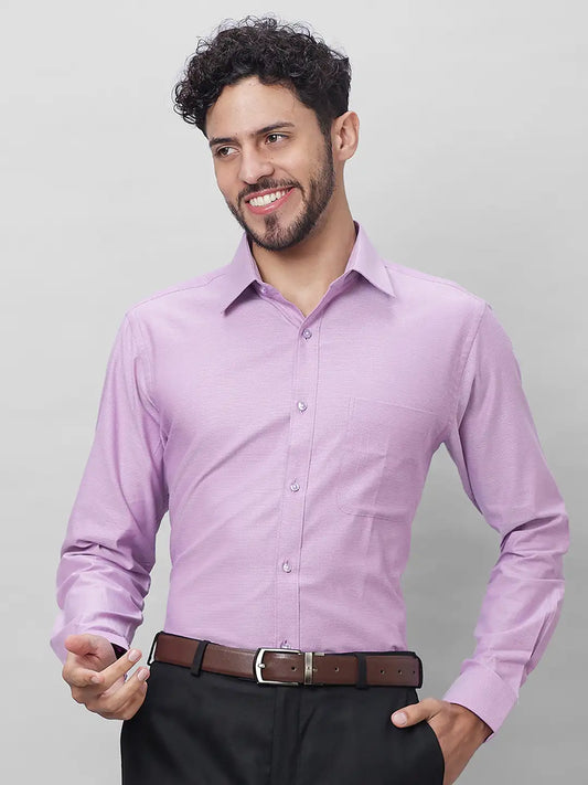 Raymond Men Blue Structure Slim Fit Cotton Shirts