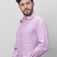Raymond Men Blue Structure Slim Fit Cotton Shirts