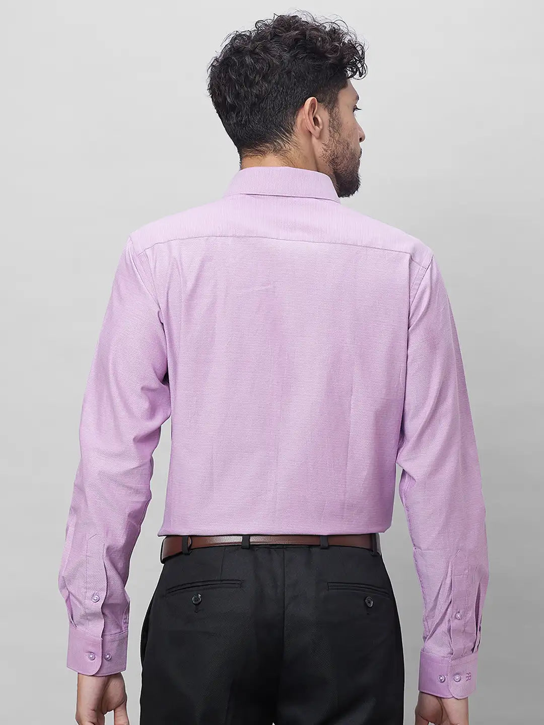 Raymond Men Blue Structure Slim Fit Cotton Shirts