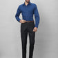 Raymond Men Grey Structure Slim Fit Cotton Shirts