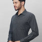 Raymond Men Red Structure Slim Fit Cotton Shirts