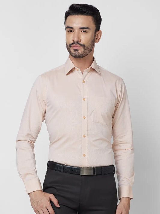 Raymond Men Blue Structure Slim Fit Cotton Shirt