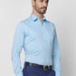Raymond Men Red Structure Slim Fit Cotton Shirt