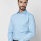Raymond Men Red Structure Slim Fit Cotton Shirt