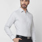 Raymond Men Red Structure Slim Fit Cotton Shirt