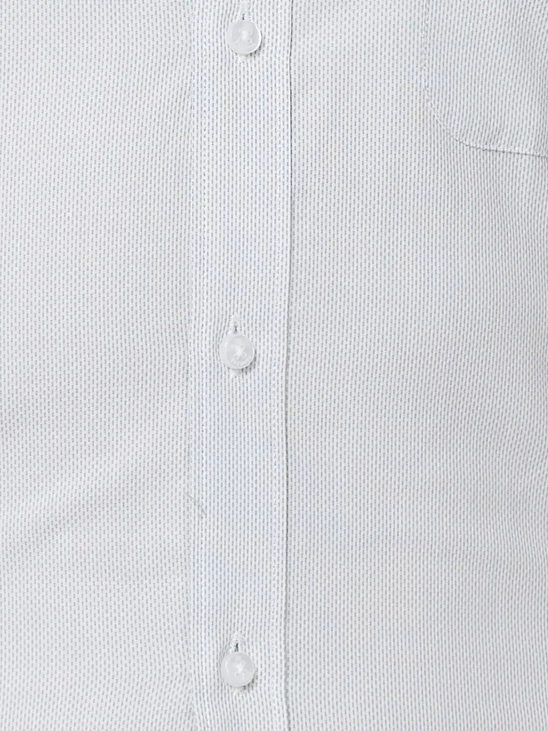 Raymond Men Red Structure Slim Fit Cotton Shirt