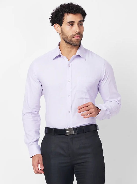 Raymond Men Yellow Structure Slim Fit Cotton Shirt