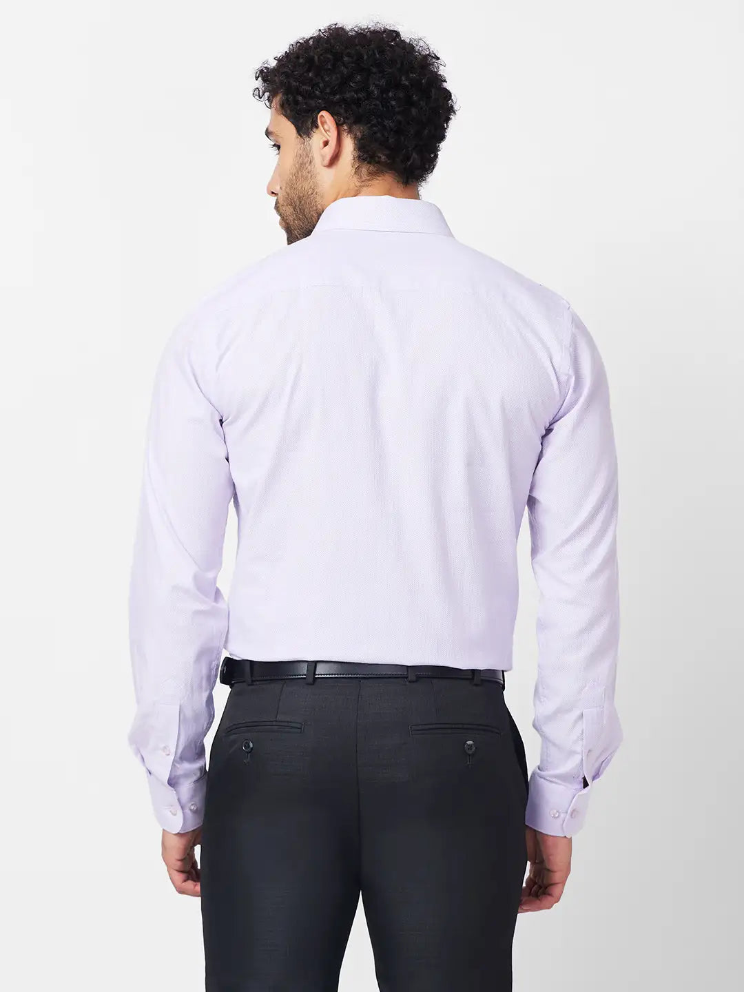 Raymond Men Yellow Structure Slim Fit Cotton Shirt