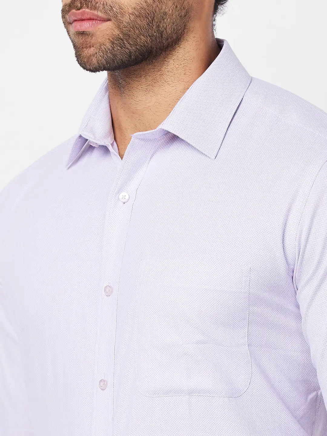 Raymond Men Yellow Structure Slim Fit Cotton Shirt
