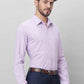Raymond Men Orange Structure Slim Fit Cotton Shirts