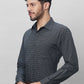 Raymond Men Blue Structure Slim Fit Cotton Shirt