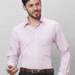 Raymond Men Violet Structure Slim Fit Cotton Shirts