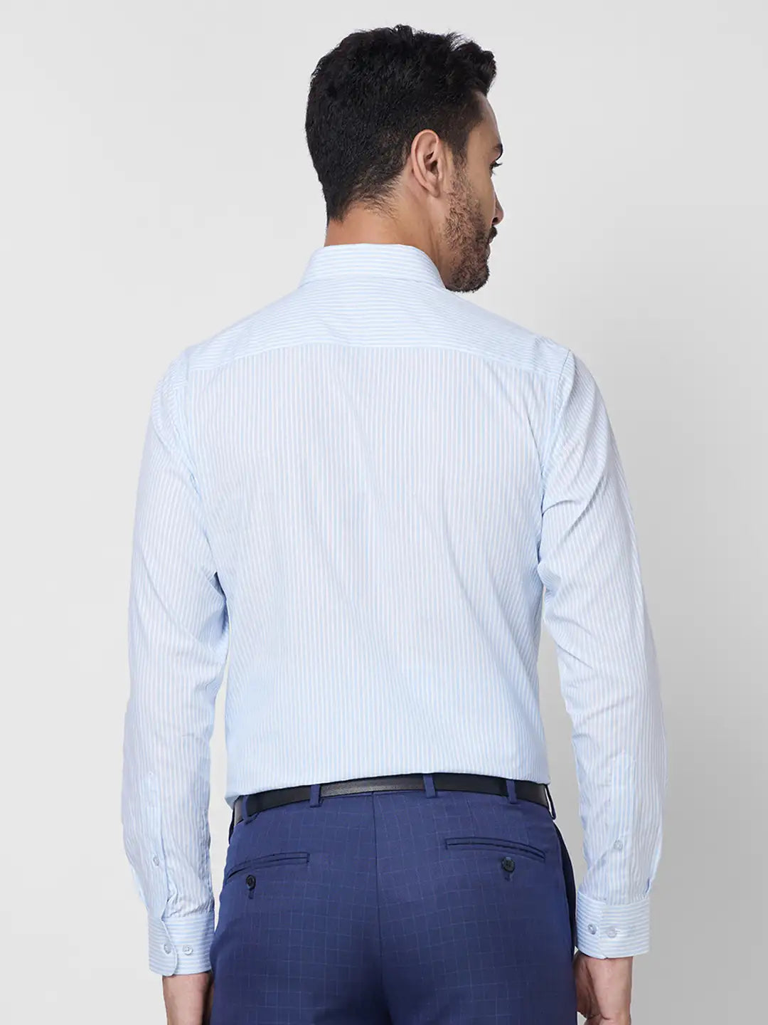 Raymond Men Black Structure Slim Fit Cotton Shirt