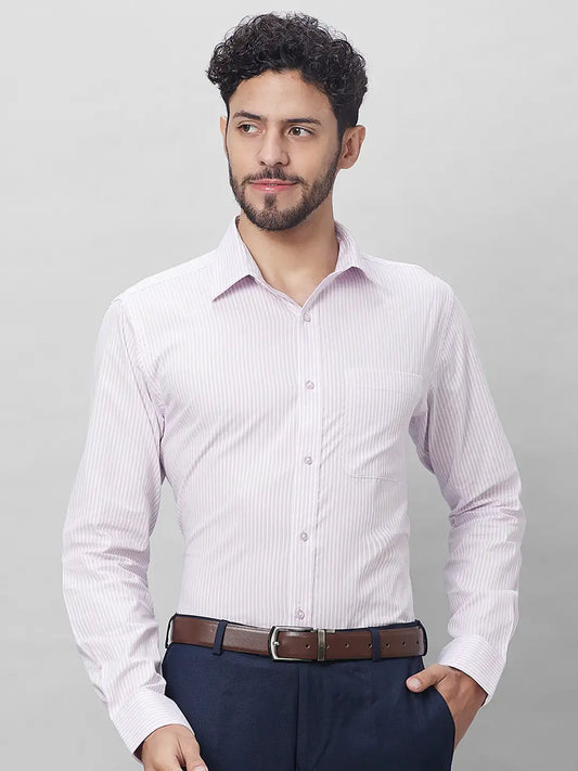 Raymond Men Blue Structure Slim Fit Cotton Shirts