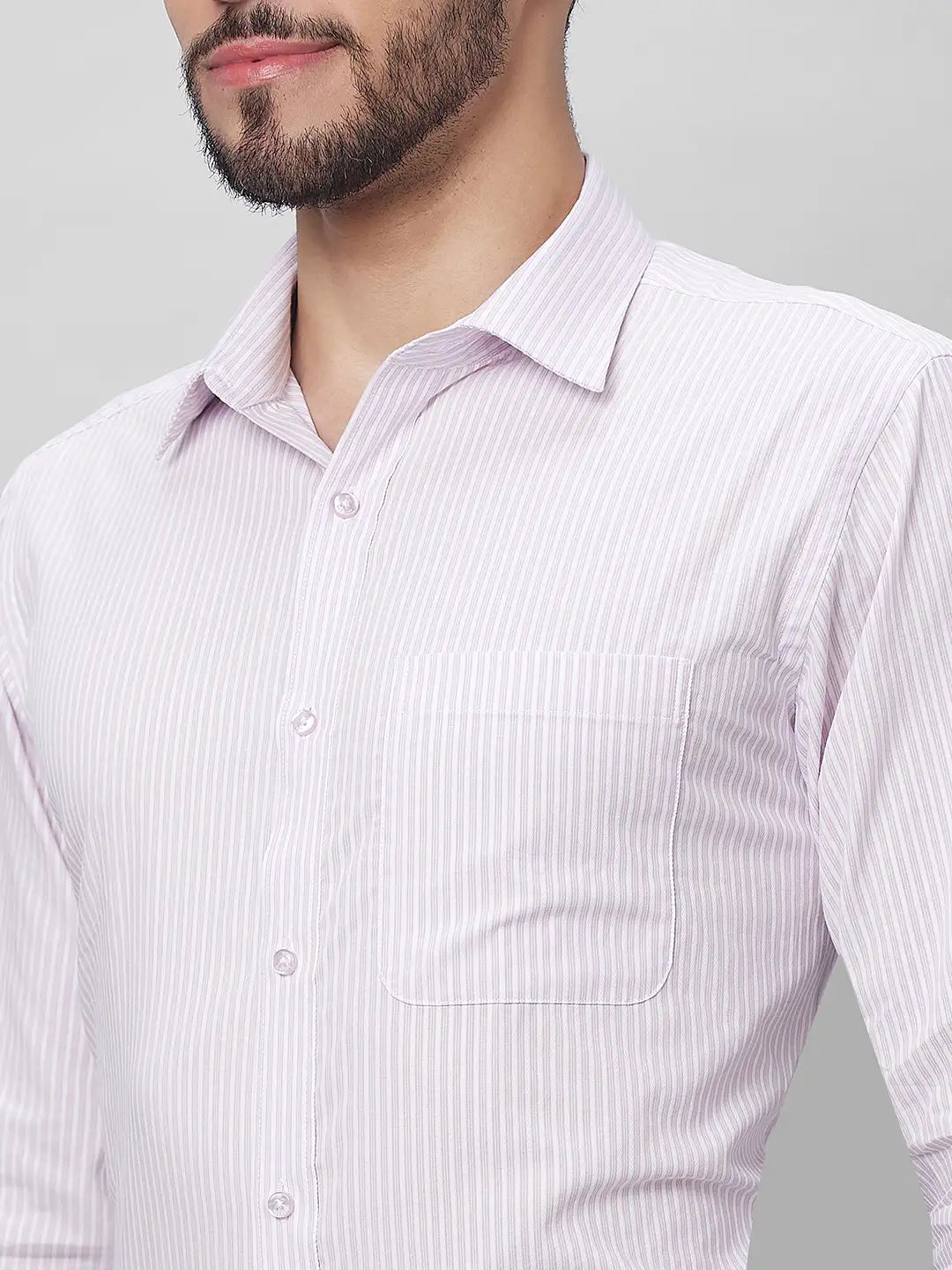 Raymond Men Blue Structure Slim Fit Cotton Shirts