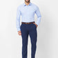 Raymond Men Blue Structure Slim Fit Cotton Shirt