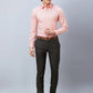 Raymond Men Red Structure Slim Fit Cotton Shirts
