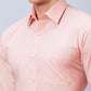 Raymond Men Red Structure Slim Fit Cotton Shirts