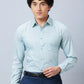 Raymond Men Orange Structure Slim Fit Cotton Shirts