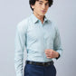 Raymond Men Orange Structure Slim Fit Cotton Shirts