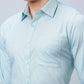 Raymond Men Orange Structure Slim Fit Cotton Shirts