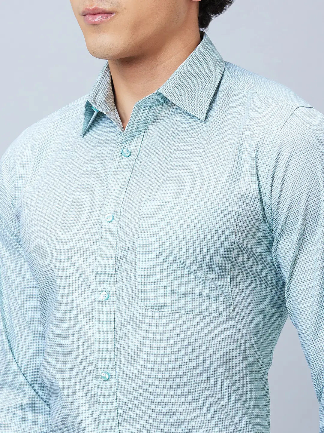 Raymond Men Orange Structure Slim Fit Cotton Shirts