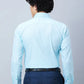 Raymond Men Blue Structure Slim Fit Cotton Shirt