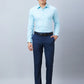 Raymond Men Blue Structure Slim Fit Cotton Shirt