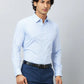 Raymond Men Grey Structure Slim Fit Cotton Shirts