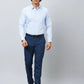 Raymond Men Grey Structure Slim Fit Cotton Shirts