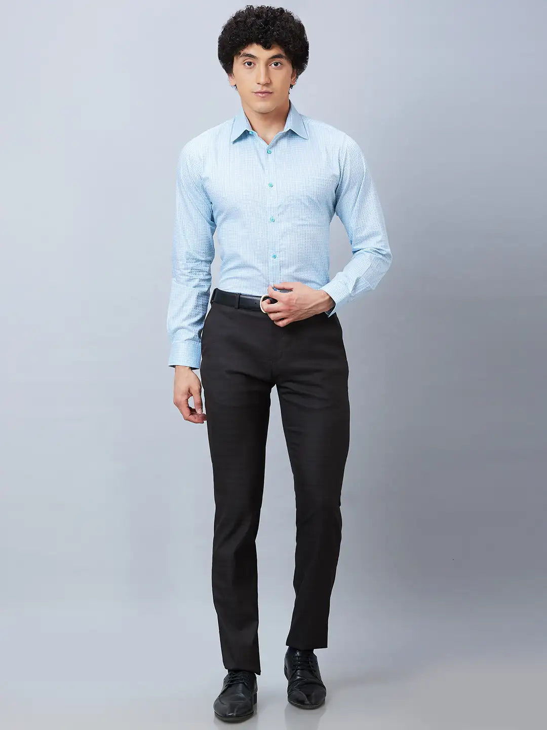 Raymond Men Red Structure Slim Fit Cotton Shirts