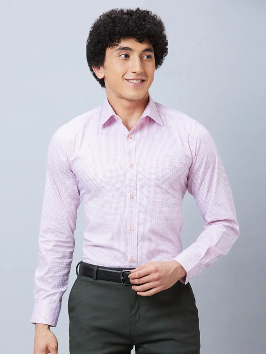 Raymond Men Blue Structure Slim Fit Cotton Shirts