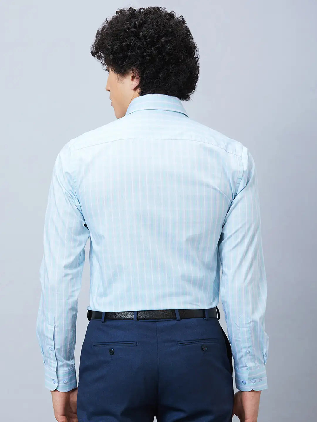 Raymond Men Fawn Structure Slim Fit Cotton Shirt