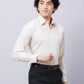 Raymond Men Violet Structure Slim Fit Cotton Shirt